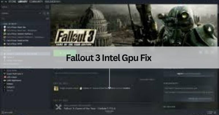 Fallout 3 Intel Gpu Fix